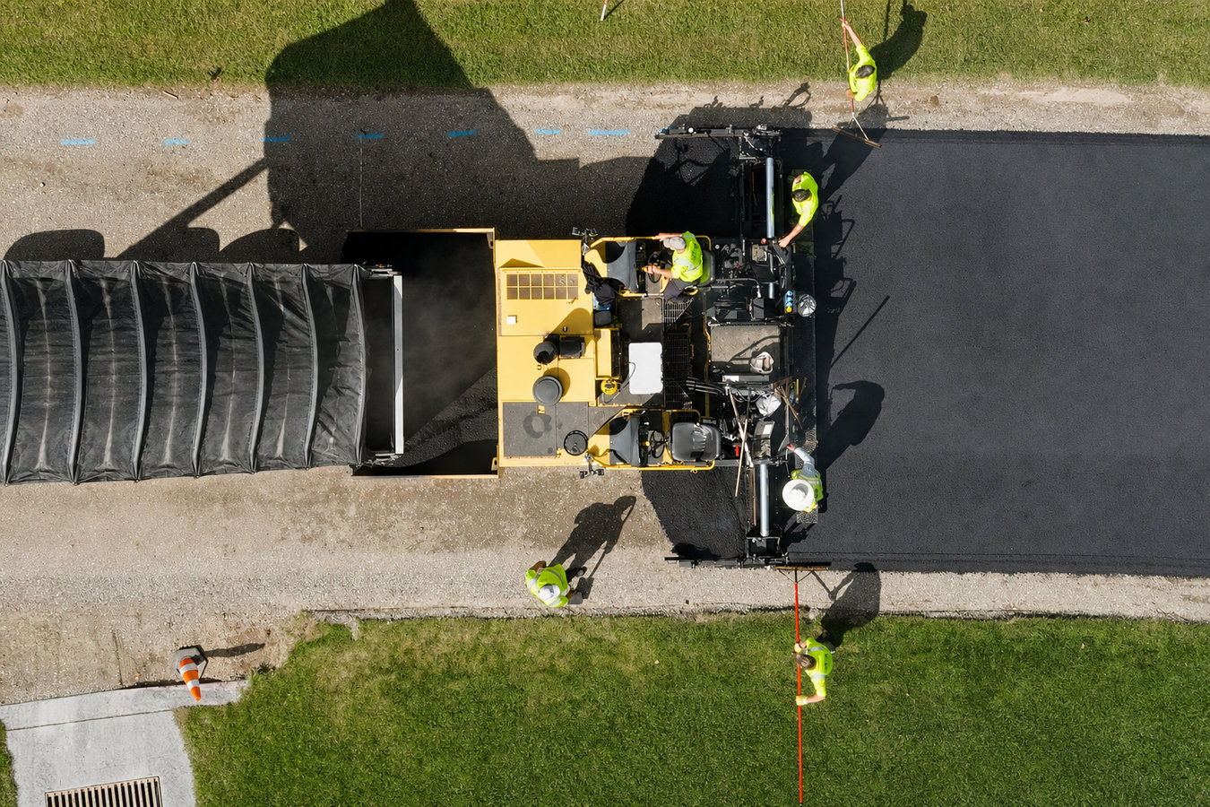 Commercial asphalt paving